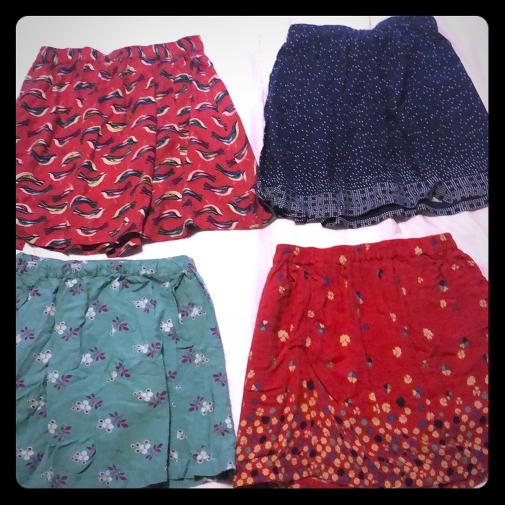 ❣️ Lot of four COOPERATIVE mini skirts w/ POCKETS